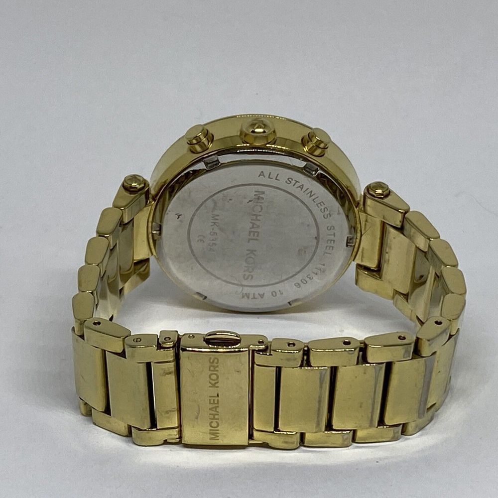 Michael Kors Parker MK5354 Women's Gold Stainless Steel Analog Dial Watch VK731 - Picture 10 of 12